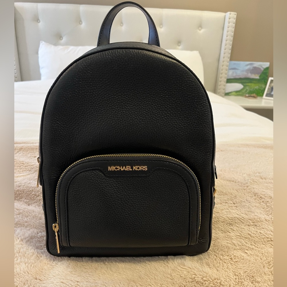 Michael Kors Jaycee Medium Pebbled Leather Backpack. Sz: M - Picture 4 of 8